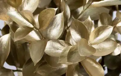 Painted Italian Ruscus (Gold and Silver)